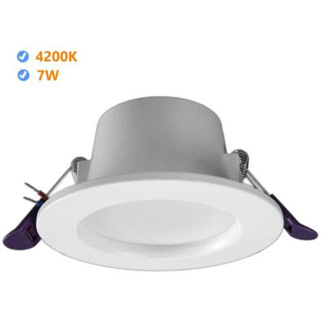 Jandei - Downlight LED "oasis" redondo empotrar 7W 4200K marco blanco Serie Led Oasis (1/5)