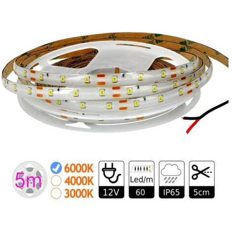 Jandei Tira led 12V DC 6000K SMD2835 60led/m exterior bobina 5m