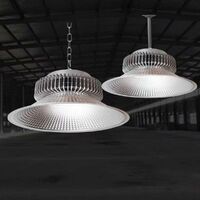 Jandei Campana LED suspendida 100W 10500 lúmenes (=300W) luz blanca 6000K Interior IP20 para taller, almacén...