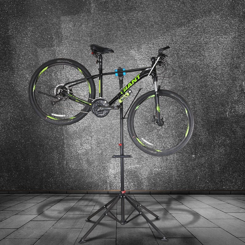 Pied d'atelier Pliable MZH190 pour vélos 108-190cm réglable en Hauteur  25-60mm réparation VTT Max. 30kg pivotable 360° Sac de Transport :  : Sports et Loisirs