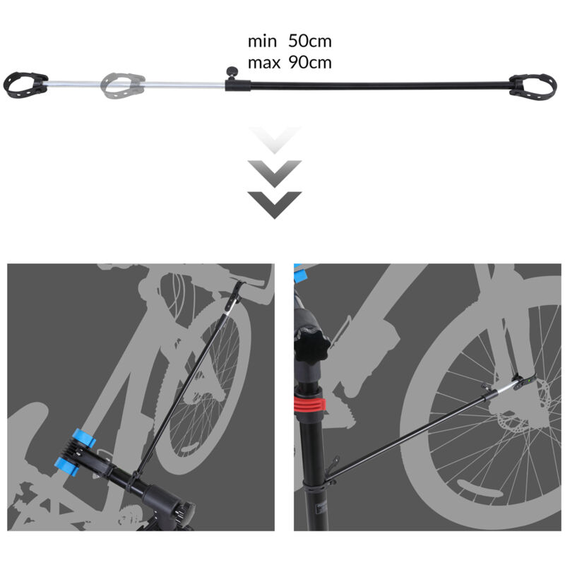 Yaheetech Pied d'Atelier Vélos Pivotant 360° Support de Vélo Pliant  Réglable Réparation pour Vélo Noir avec Pince de Serrage 25mm-40mm Max.  Charge 30 kg : : Sports et Loisirs