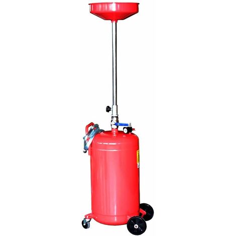 Varan Motors - NEOLD-17 Récupérateur d'huile de vidange pneumatique 80 litres - Rouge