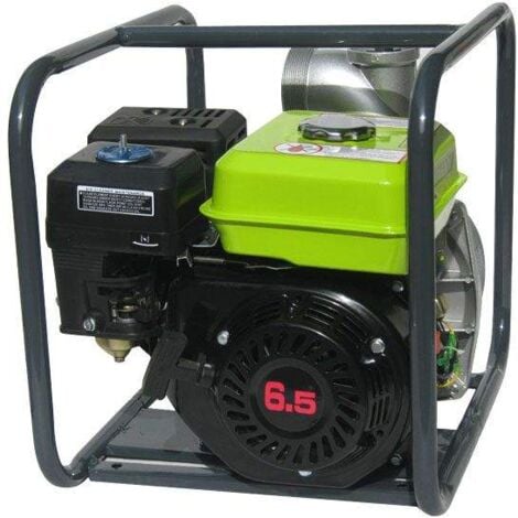 Varan Motors - 92702 Pompe à eau thermique Motopompe essence 3'' 60m³/H 6.5CV 32m hauteur max