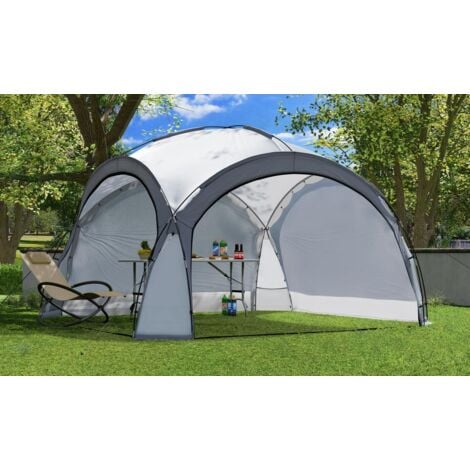 Bc-elec - HOPW-LED35G Tonnelle de jardin 3.5x3.5m avec éclairage LED et capteur solaire. Tente de fête, Pavillon de Jardin, Chapiteau