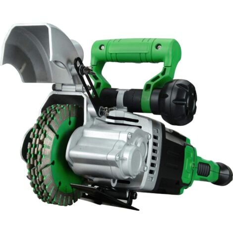 Varan Motors - JHS-4240 Rainureuse à matériaux 2400W 6500t/min à sec ou à l'eau, profondeur max 42mm, largeur max 40mm