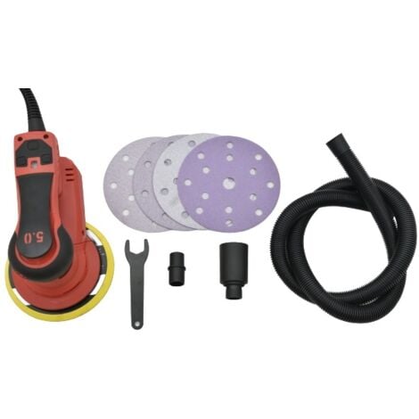 Varan Motors - S1A-HD01-150 Ponceuse orbitale digitale 6'' / 150mm 350W avec tuyau d'aspiration