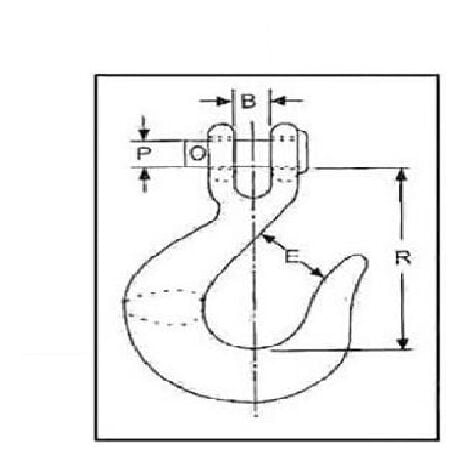 Varan Motors - PN047 Crochet à chape 3/8'' avec linguet G43 6T