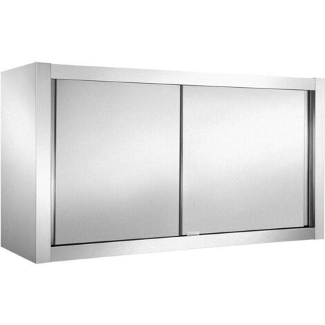 Bc-elec - SSC100 Armoire de cuisine, armoire murale en inox 100x40x60cm idéal restaurants, cuisines, cantines...
