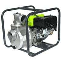Varan Motors - 92702 Pompe à eau thermique Motopompe essence 3'' 60m³/H 6.5CV 32m hauteur max - Gris