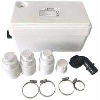 Bc-elec - MP250 Pompe de relevage eaux usées 250W pour douche, évier, baignoire, machine à laver ou lave-vaisselle - Blanc