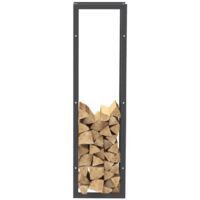 Rack à Bois De Chauffage Noir – Bc-elec – 150x80x25cm – Acier