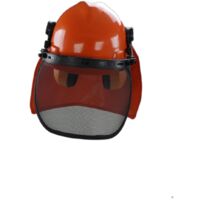 Varan Motors - tt-helmet Casque de protection pour travaux de jardinage, élagage... Protection Visage, nuque, tête et oreille - Orange