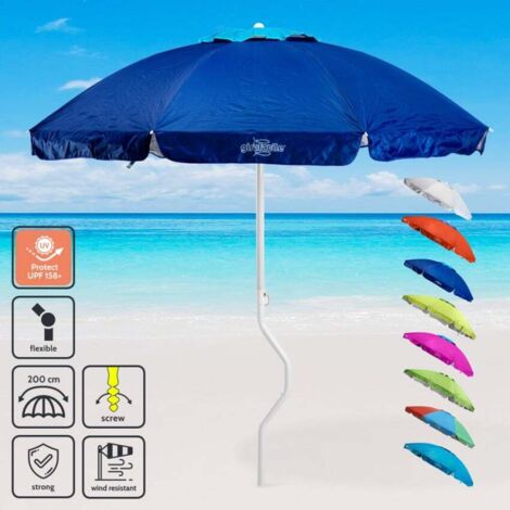Parasol de Jardin,Parasol Inclinable avec Protection UV,2.7M Bleu 6