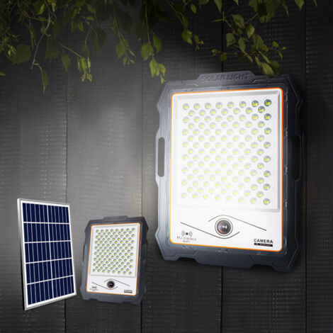Projecteur LED avec caméra wi-fi 300W panneau solaire 3000 lumen Conspicio L