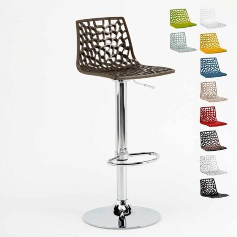 Tabouret Grand Soleil SPIDER pour cafés bars cuisines salles à manger - Marron