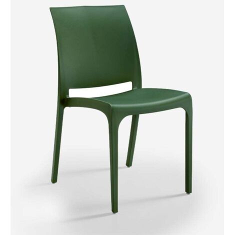 Chaise empilable pour bar restaurant jardin extérieur intérieur Volga BICA - Vert foncé