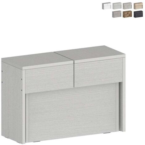 Banc extensible 66-290 cm pour table à manger console Pratika A - Blanc Shabby