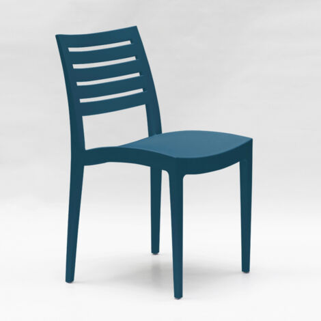 24 Chaises Firenze Grand Soleil polypropylène restaurant promo offre stock - Bleu Foncé (1/5)