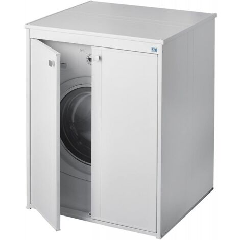 Negrari – Housse de lave-vaisselle 70x60 h 94 cm – PVC résistant à l'eau – Portes avec fermeture magnétique – Kit de fixation murale inclus - 5012P