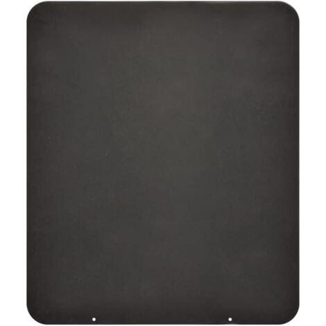 Divina Fire – Plaque de protection de sol en acier 70x60 pour poêles à bois et pellets – Épaisseur 2 mm – Protège des résidus incandescents