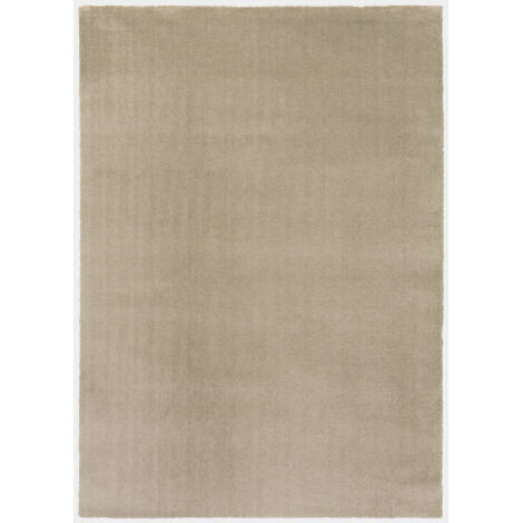 Tapis Velours - Taupe - Lavable en machine - 140 x 200 cm (1/5)