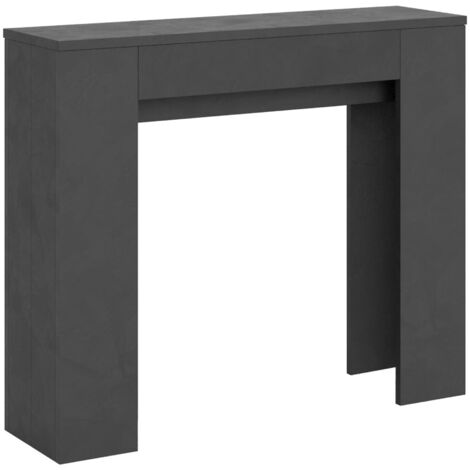 Console extensible 90x25/181 cm Slick Anthracite