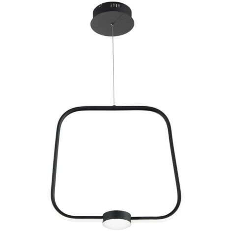 Suspension LED dimmable design moderne Alfa Grande - Noir (1/2)