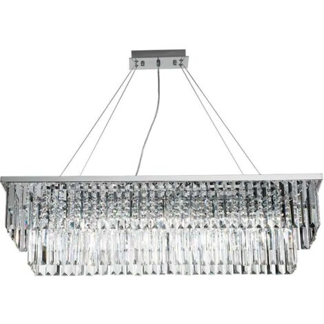 Suspension moderne en cristal et métal Daiquiri Grande (1/2)