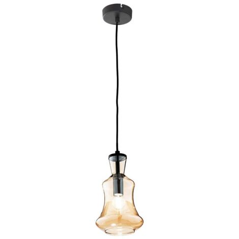 Suspension moderne en verre soufflé Pin B - Orange (1/2)