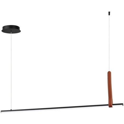 Suspension LED en métal noir 120 cm Regoli S (1/4)