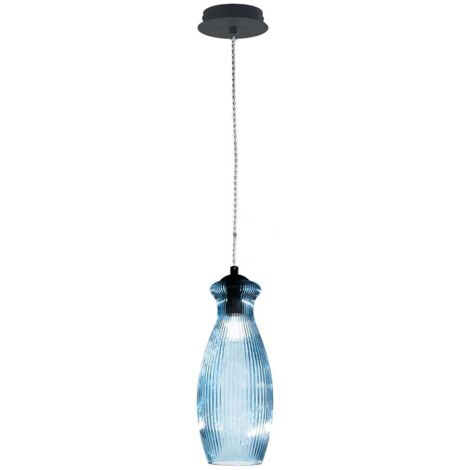 Suspension en verre moderne Madagascar 3 - Bleu (1/2)