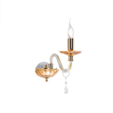 Applique murale en verre et cristal style classique Cecilia (1/2)