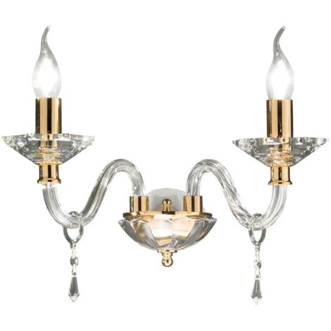 Applique murale en cristal taillé style classique Fiamma 2 (1/2)