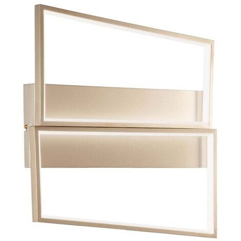 Plafonnier LED moderne dimmable 34W Square Piccola - Or (1/2)