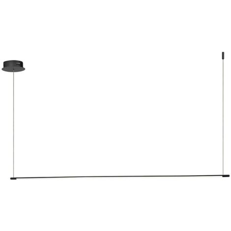 Suspension LED dimmable design moderne Genius 160 - Noir (1/2)