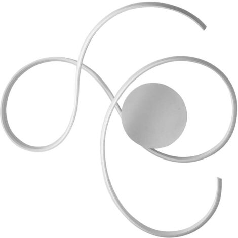 Plafonnier LED dimmable en métal peint Twist Grande - Silver (1/3)