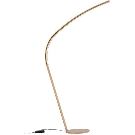 Lampe de sol LED dimmable en métal Style - Or (1/2)