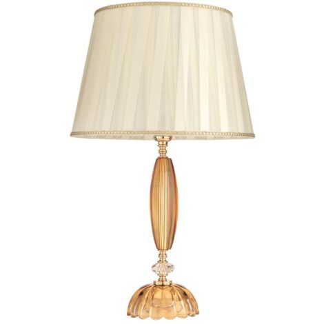 Lampe de table en verre et cristal style classique Cecilia 40 (1/2)