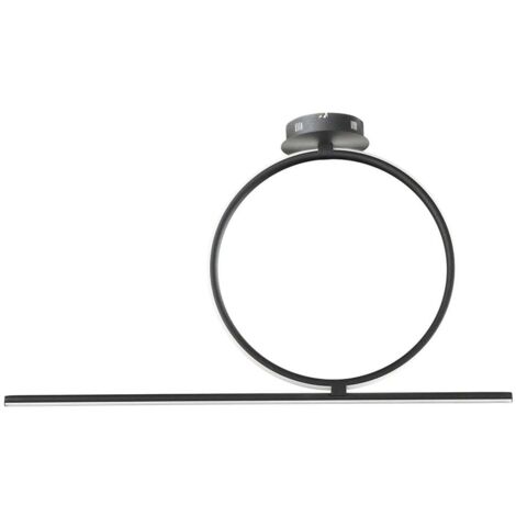 Plafonnier LED dimmable moderne en métal Acrobat 40 - Noir (1/2)