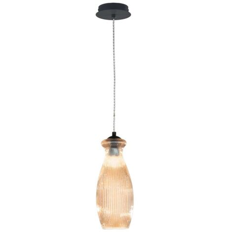 Suspension en verre moderne Madagascar 3 - Orange (1/2)