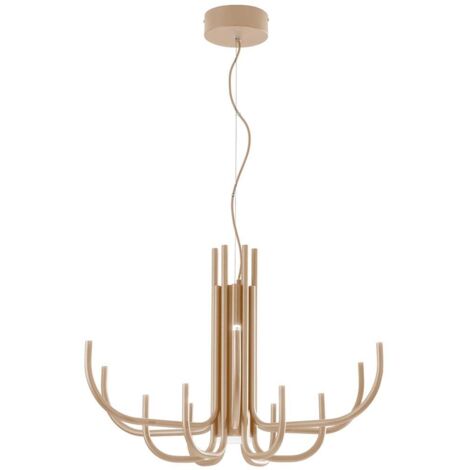 Lustre LED dimmable en métal à 12 bras Nouveau - Or (1/2)