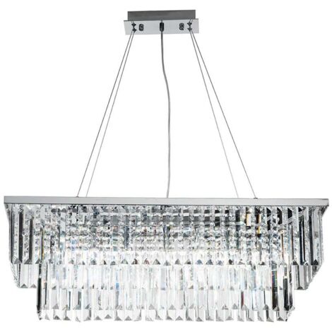 Suspension moderne en cristal et métal Daiquiri Piccola (1/2)
