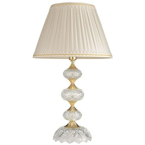 Lampe de chevet en verre cristal design classique Dallas 25 - Or (1/2)