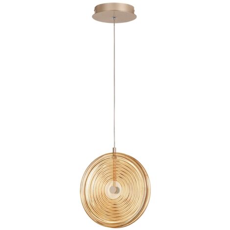 Suspension LED Ø30cm avec verre décoratif Jokey S - Orange (1/5)