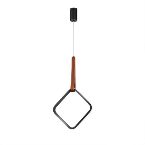 Suspension LED moderne dimmable 12W Regoli Square (1/2)