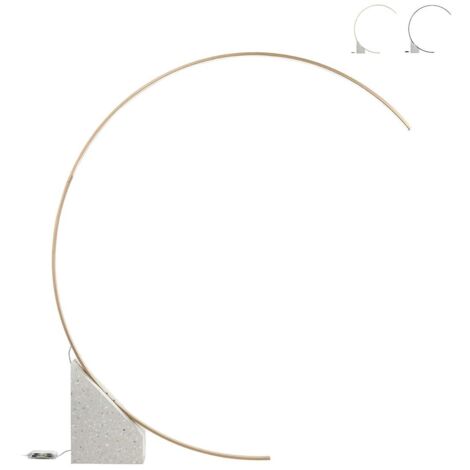 Lampe de sol arquée avec LED H204cm en métal Rune M (1/3)