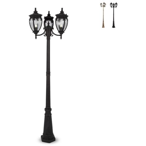 Maytoni Fleur Lampadaires d'extérieur noir avec or, IP44 (1/5)