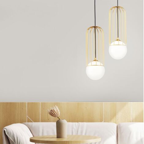 Telford Plafonnier Cage doré, 1 lumière, E27 (1/5)