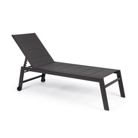 Bain de soleil de jardin inclinable avec roulettes Hilde YES - Anthracite (1/5)