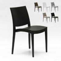 Lot de 24 Chaises Trieste Grand Soleil polypropylène restaurant promotion offre - Noir
